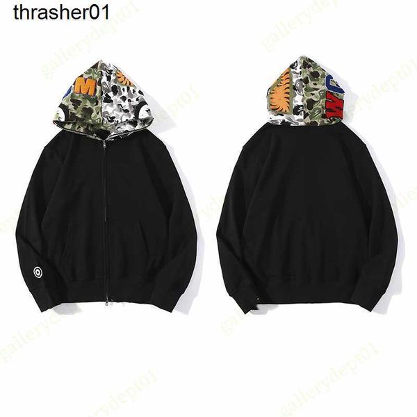 men's hoodies sweatshirts designer ape color fleeces fake zipper pattern women streetwear letters sweaters hoodie, Black
men's hoodies sweatshirts designer ape color fleeces fake zipper pattern women streetwear letters sweaters hoodie, Black