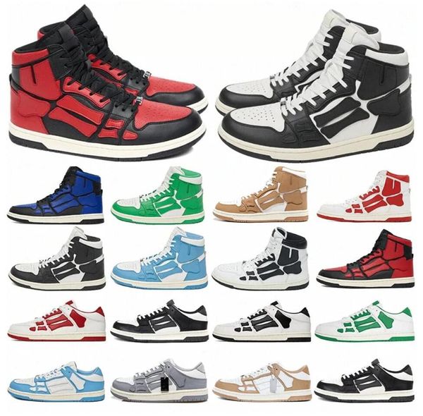 men women designer skel low shoes bones hi leather sneakers luxury skeleton blue red white black green gray brown couple outdoor shoes with
men women designer skel low shoes bones hi leather sneakers luxury skeleton blue red white black green gray brown couple outdoor shoes with