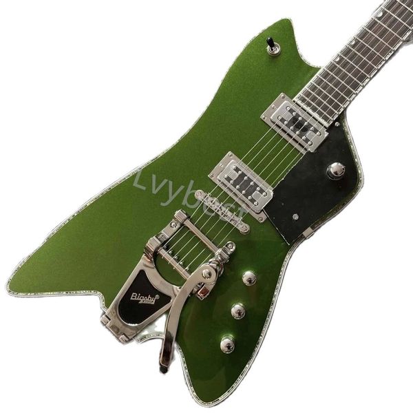 lvycustom billyb electric guitar bigs tremolo bridge with silve hardware and abalone binding in gr accept customized logo
lvycustom billyb electric guitar bigs tremolo bridge with silve hardware and abalone binding in gr accept customized logo