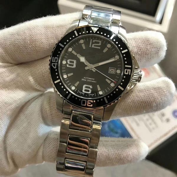 luxury men watch stainless steel strap luminous black dial hydroconquest automatic diver mens watch - l3 642 4 56 6 automatic wris229q, Slivery;brown
luxury men watch stainless steel strap luminous black dial hydroconquest automatic diver mens watch - l3 642 4 56 6 automatic wris229q, Slivery;brown