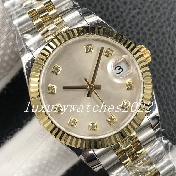 2023 new womens watch 31mm datejust white pearl dial sapphire glass jubilee stainless steel two tone strap box certificate fashion watches, Slivery;brown
2023 new womens watch 31mm datejust white pearl dial sapphire glass jubilee stainless steel two tone strap box certificate fashion watches, Slivery;brown