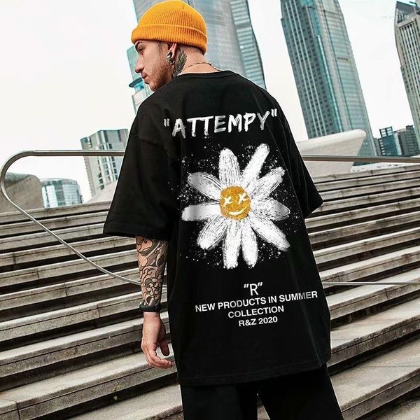 men's t shirts summer men big size couple loose casual hip hop shirt cartoon flowers printing tee high street t-shirt half-sleeve, White;black
men's t shirts summer men big size couple loose casual hip hop shirt cartoon flowers printing tee high street t-shirt half-sleeve, White;black