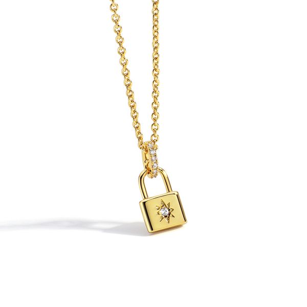 wholesale lock necklace small temperament personality designer pendant necklaces accessories collar chain fashion love jewelry, Silver
wholesale lock necklace small temperament personality designer pendant necklaces accessories collar chain fashion love jewelry, Silver