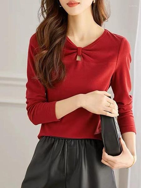 women's t shirts 2022 autumn solid color butterflybow t-shirt women long sleeve interior lapping all-match v-neck simplicity office top, White
women's t shirts 2022 autumn solid color butterflybow t-shirt women long sleeve interior lapping all-match v-neck simplicity office top, White