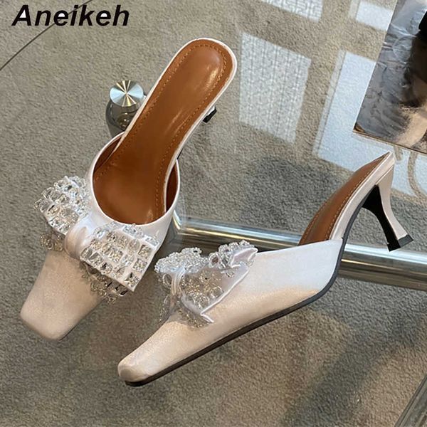 dress shoes aneikeh 2023 pointed toe mules silk ankle slip-on crystal butterfly-knot women thin high heel gladiator party pumps 221213, Black
dress shoes aneikeh 2023 pointed toe mules silk ankle slip-on crystal butterfly-knot women thin high heel gladiator party pumps 221213, Black