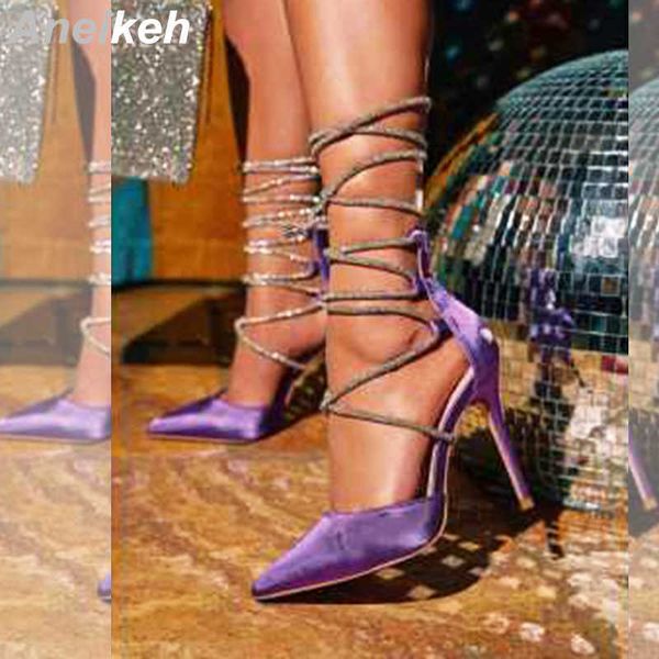 dress shoes aneikeh 2023 summer rhinestone strap pointed imitation silk high heel decoration ankle buckle crystal party pumps 42 221213, Black
dress shoes aneikeh 2023 summer rhinestone strap pointed imitation silk high heel decoration ankle buckle crystal party pumps 42 221213, Black