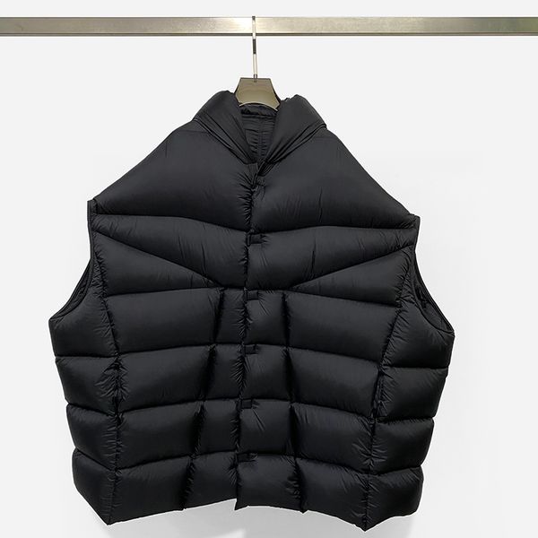 high street original rick men oversized down vest winter thick coat owens jackets women super loose outdoor clothes fill power, Black
high street original rick men oversized down vest winter thick coat owens jackets women super loose outdoor clothes fill power, Black