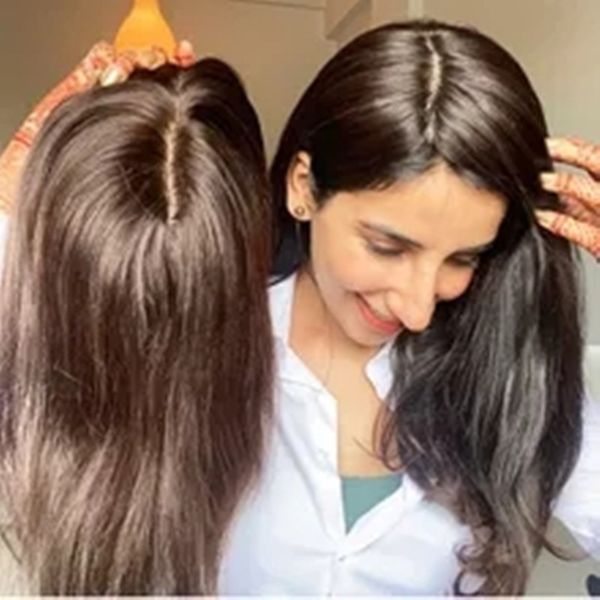 15x16cm toupee hair for women er human hair clips in silk base natural color 130% virgin ers extension diva1, Black;brown 
15x16cm toupee hair for women er human hair clips in silk base natural color 130% virgin ers extension diva1, Black;brown