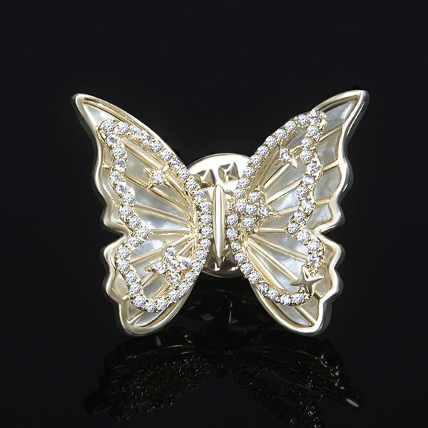 trendy gold plated zircon butterfly brooch pin for women fashion charm ladies banquet jewelry clothing accessories gift, Gray
trendy gold plated zircon butterfly brooch pin for women fashion charm ladies banquet jewelry clothing accessories gift, Gray