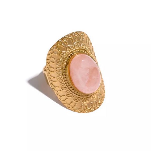 autumn and winter new pink turquoise open ring female personality fashion clerk all-match jewelry accessories, Silver
autumn and winter new pink turquoise open ring female personality fashion clerk all-match jewelry accessories, Silver