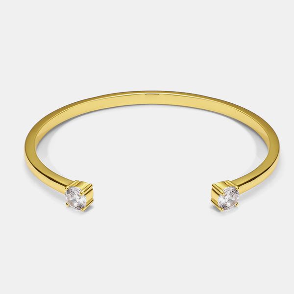 minimal double zircon bangles opening designer gold plated bracelet love jewelry, Black
minimal double zircon bangles opening designer gold plated bracelet love jewelry, Black