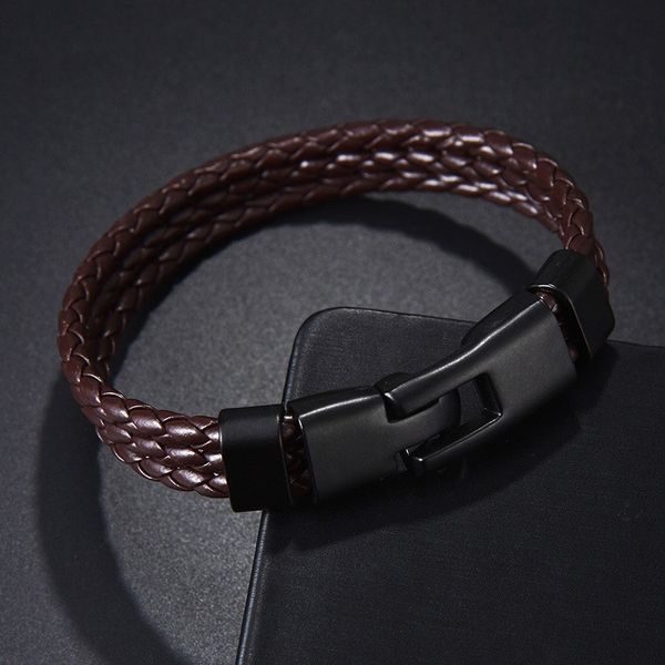 three-layer braided rope leather bracelet designer bracelets for man clovers woman jewelry love bangle ice out custom chain jewellery luxuri, Golden;silver
three-layer braided rope leather bracelet designer bracelets for man clovers woman jewelry love bangle ice out custom chain jewellery luxuri, Golden;silver