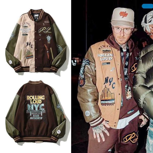 jackets men coat fashion tras outwears sco designer loose high street limited statue liberty embroidery color jacket casual leisure ins cele, Black;brown
jackets men coat fashion tras outwears sco designer loose high street limited statue liberty embroidery color jacket casual leisure ins cele, Black;brown