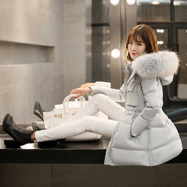 2022 winter clothing korean version large size women's medium long down jacket oversized fur collar, Black
2022 winter clothing korean version large size women's medium long down jacket oversized fur collar, Black