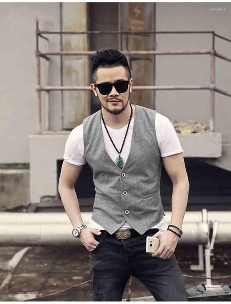 men's vests men's cotton and linen vest single-breasted casual suit wedding clothing, Black;white
men's vests men's cotton and linen vest single-breasted casual suit wedding clothing, Black;white