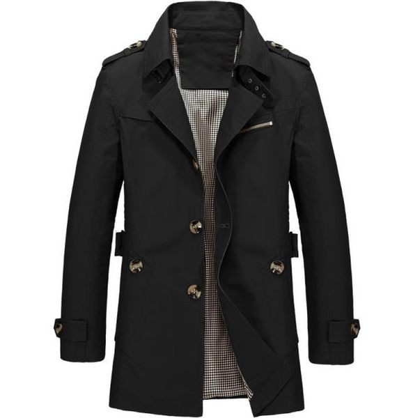 men039s jacket slim fit spring autumn casual trench coat mens brand clothing fashion coats male outerwear 5xl sa6233921036, Black;brown
men039s jacket slim fit spring autumn casual trench coat mens brand clothing fashion coats male outerwear 5xl sa6233921036, Black;brown