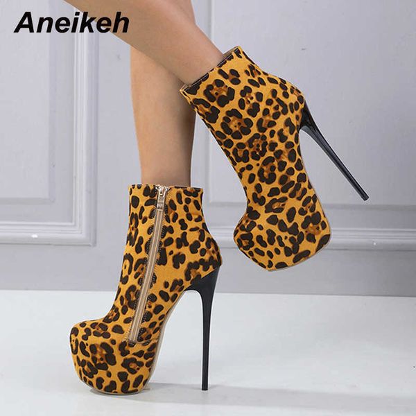 dress shoes boots aneikeh 2023 leopard print super high heel women party fashion round toe platform ladies ankle boot zipper size 35-40 2212, Black
dress shoes boots aneikeh 2023 leopard print super high heel women party fashion round toe platform ladies ankle boot zipper size 35-40 2212, Black