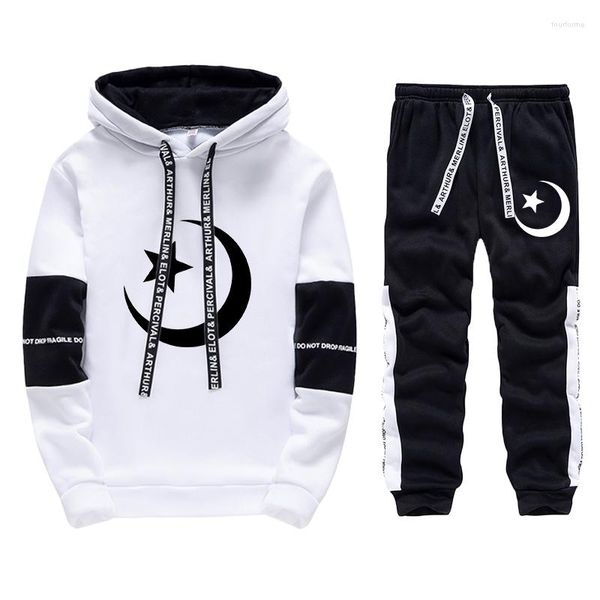 men's hoodies 2022 men's tracksuit star moon luxury 2 piece set casual sweatshirt and sweatpants suit sports print jogging 3xl, Black
men's hoodies 2022 men's tracksuit star moon luxury 2 piece set casual sweatshirt and sweatpants suit sports print jogging 3xl, Black