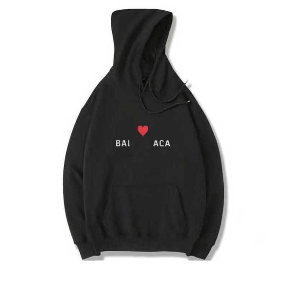 23ss designer luxury balanciagas hoodies spring and autumn cotton paris balencigas classic hoodie loving heart printing mens and womens swea, Black
23ss designer luxury balanciagas hoodies spring and autumn cotton paris balencigas classic hoodie loving heart printing mens and womens swea, Black