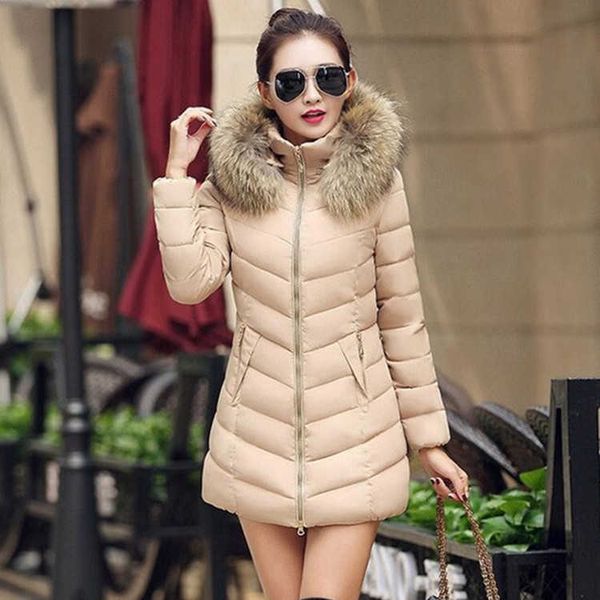2022 winter korean version new women's cotton padded clothes middle and long slim jacket large wool collar down, Black
2022 winter korean version new women's cotton padded clothes middle and long slim jacket large wool collar down, Black