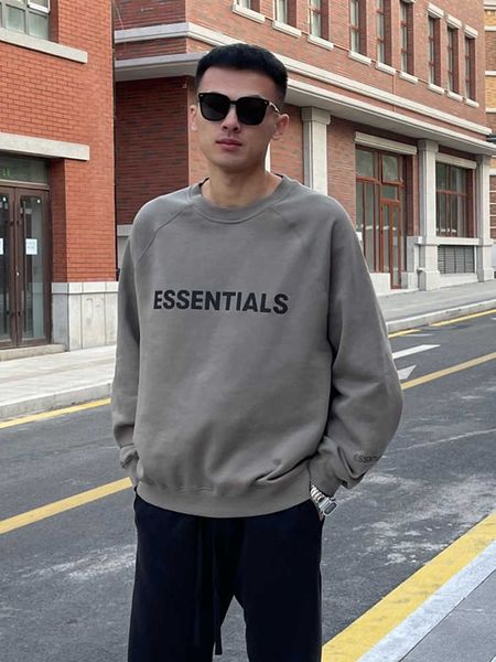 fashion designer essentials hoodies double line letter high street brand loose couple round neck sweater men, Black
fashion designer essentials hoodies double line letter high street brand loose couple round neck sweater men, Black