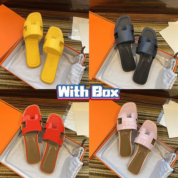 with box sandals genuine leather oran slides designer slippers shoes h women slippers summer luxury flat slide flip flops crocodil184n, Black
with box sandals genuine leather oran slides designer slippers shoes h women slippers summer luxury flat slide flip flops crocodil184n, Black