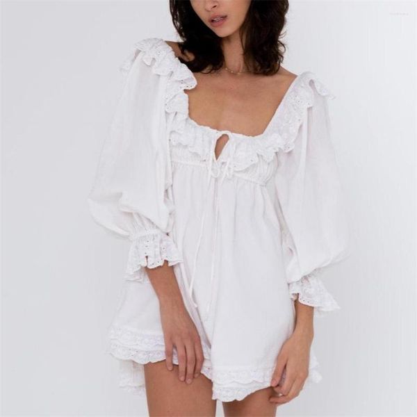 casual dresses white lace for women 2022 summer mini long sleeve square neck elegant kawaii vintage clothes, Black;gray
casual dresses white lace for women 2022 summer mini long sleeve square neck elegant kawaii vintage clothes, Black;gray