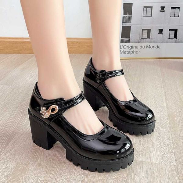 dress shoes rimocy fashion crystal buckle mary janes women spring patent leather platform pumps woman round toe thick high heels party 22121, Black
dress shoes rimocy fashion crystal buckle mary janes women spring patent leather platform pumps woman round toe thick high heels party 22121, Black