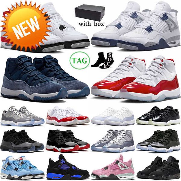 og with box 4 basketball shoes cherry 11 jumpman 4s 11s midnight navy military black cat university blue pink cool grey mens trainers womens
og with box 4 basketball shoes cherry 11 jumpman 4s 11s midnight navy military black cat university blue pink cool grey mens trainers womens