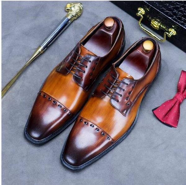 fashion formal business shoes cow leather mens derby shoes male oxfords wedding dress shoes big size 38-46, Black
fashion formal business shoes cow leather mens derby shoes male oxfords wedding dress shoes big size 38-46, Black