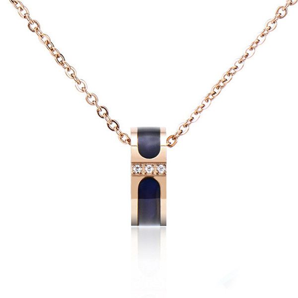 gold link bracelet luxury branded women bangle fashion designer necklaces letter jewelry rose gold plated stainless steel wedding lovers gif, Black 
gold link bracelet luxury branded women bangle fashion designer necklaces letter jewelry rose gold plated stainless steel wedding lovers gif, Black