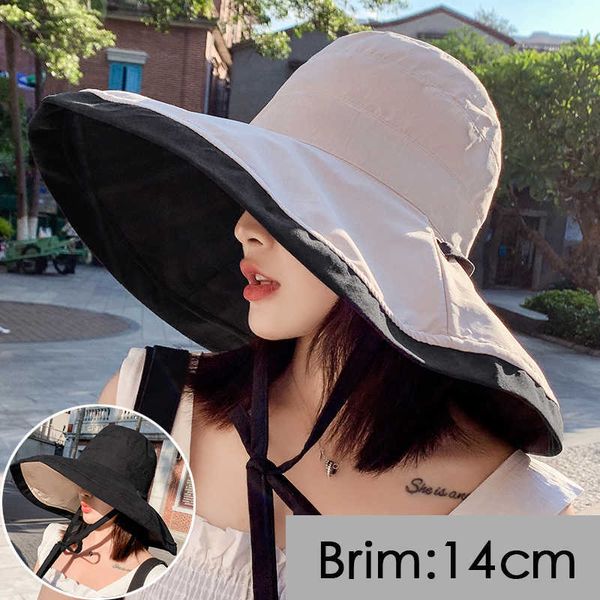 beanie/skull caps 2020 new women summer super large wide brim beach hats double-sided foldable anti-uv sun hat panama female sunscreen cap b, Blue;gray
beanie/skull caps 2020 new women summer super large wide brim beach hats double-sided foldable anti-uv sun hat panama female sunscreen cap b, Blue;gray