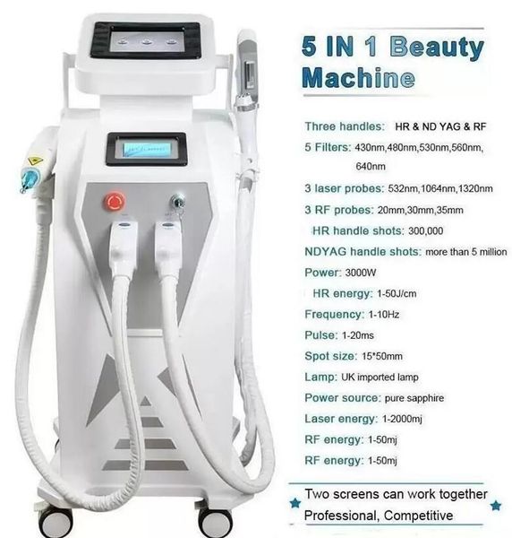 3000 watts 3 in 1 opt ipl laser permanent hair remover machine nd yag lazer tattoo remover skin whitening laser epilator beauty machine, Black
3000 watts 3 in 1 opt ipl laser permanent hair remover machine nd yag lazer tattoo remover skin whitening laser epilator beauty machine, Black