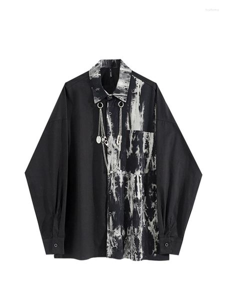 women's blouses 2022 spring long sleeve blouse shirt tie dye patchwork vintage streetwear korean fashion clothing casual female, White
women's blouses 2022 spring long sleeve blouse shirt tie dye patchwork vintage streetwear korean fashion clothing casual female, White