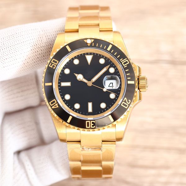 gold mens watch 40mm automatic mechanical wristwatch coke bezel steel strap waterproof designer watches fashion christmas wristwatches, Slivery;brown
gold mens watch 40mm automatic mechanical wristwatch coke bezel steel strap waterproof designer watches fashion christmas wristwatches, Slivery;brown