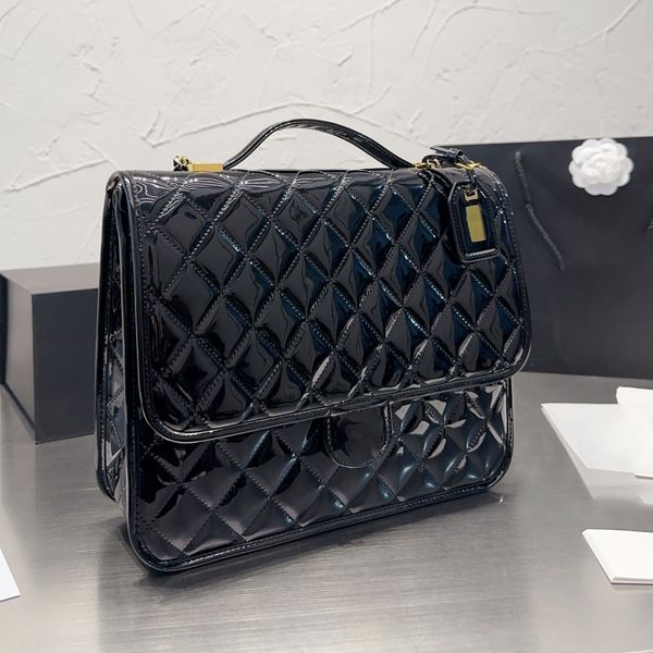 flap bag patent 22k vintage leather backpack quilted nameplate hardware with handle college satchel french designer outdoor capacity crossbo
flap bag patent 22k vintage leather backpack quilted nameplate hardware with handle college satchel french designer outdoor capacity crossbo