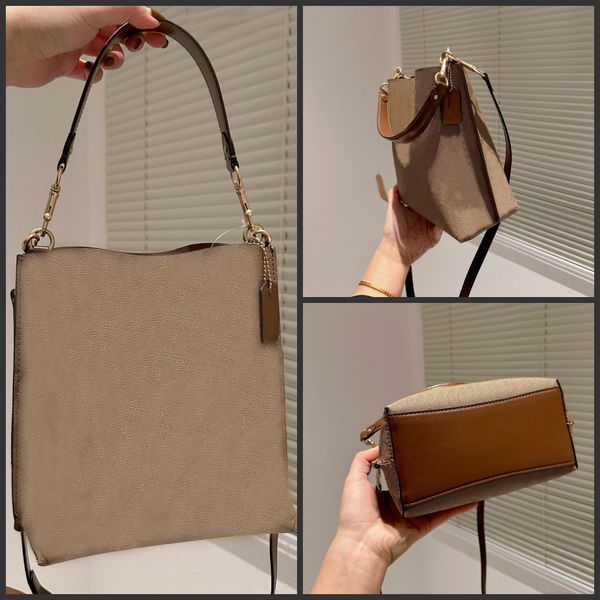 luxurious women brown cowhide bucket totes purses bag with adjustable long straps woman designers c brand mini size 20x22cm khaki handbags l
luxurious women brown cowhide bucket totes purses bag with adjustable long straps woman designers c brand mini size 20x22cm khaki handbags l
