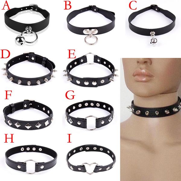 costume accessories black faux leather choker collar with metal spikes punk fetish pet role play fantasy costumes toys for, Silver
costume accessories black faux leather choker collar with metal spikes punk fetish pet role play fantasy costumes toys for, Silver