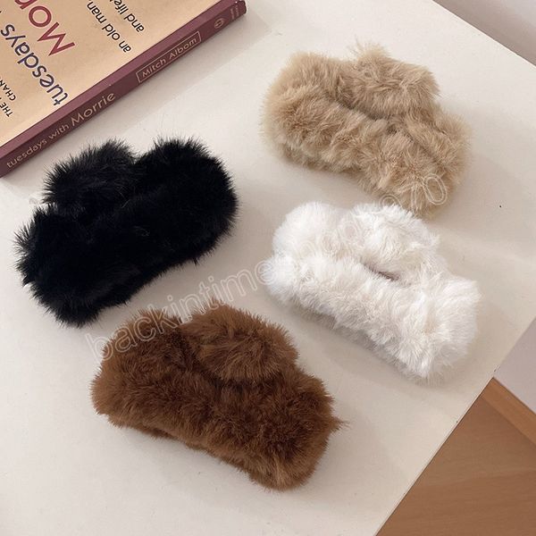 square plush hair claws for women hairpin barrettes winter headwear imitation fur big hairclip girls elegant hair accessories, Slivery;white
square plush hair claws for women hairpin barrettes winter headwear imitation fur big hairclip girls elegant hair accessories, Slivery;white