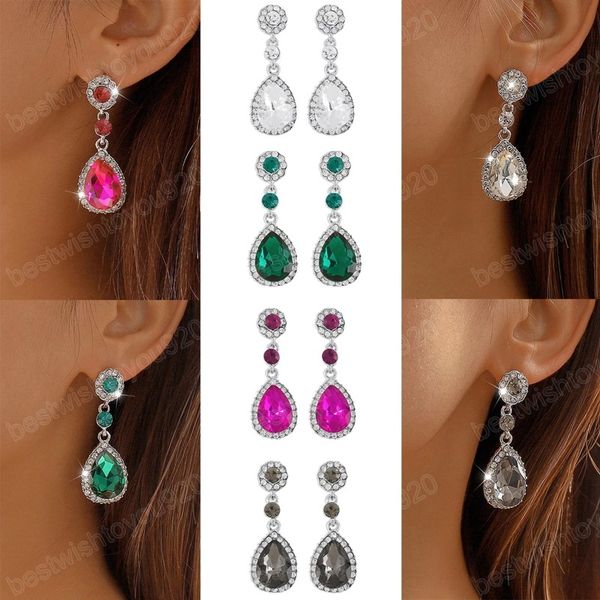 retro water drop rhinestones dangle earrings for women luxury long hanging earring female wed party jewelry accessories, Silver
retro water drop rhinestones dangle earrings for women luxury long hanging earring female wed party jewelry accessories, Silver