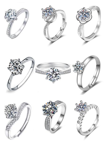 wholesale solitaire mossamite ring classic six claws 1 karat rings multi style for women, Golden;silver
wholesale solitaire mossamite ring classic six claws 1 karat rings multi style for women, Golden;silver