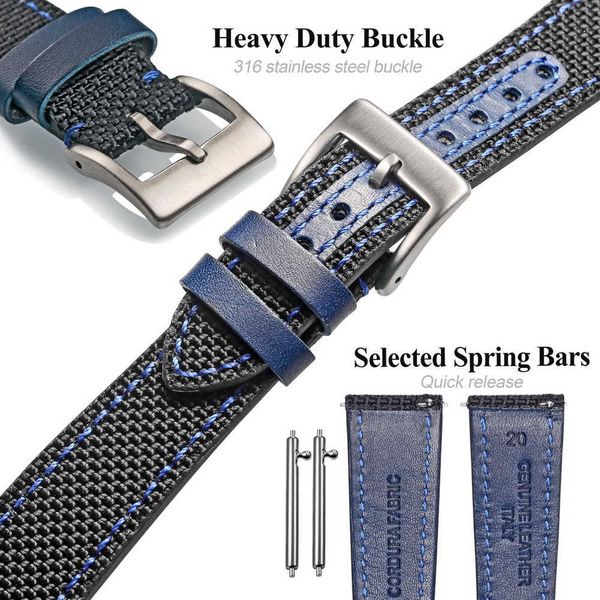 watch bands hemsut ballistic nylon watch band quick release sport movement military watch strap for man women replacement 20mm18mm22mm t2212, Black;brown
watch bands hemsut ballistic nylon watch band quick release sport movement military watch strap for man women replacement 20mm18mm22mm t2212, Black;brown