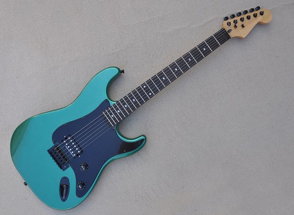 metallic green electric guitar with black pickguard rosewood fretboard can be customized
metallic green electric guitar with black pickguard rosewood fretboard can be customized