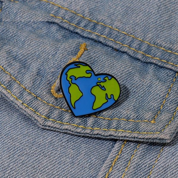 love earth enamel pins custom heart shape planet brooches lapel badges environment protection jewelry gift for kids friends, Blue
love earth enamel pins custom heart shape planet brooches lapel badges environment protection jewelry gift for kids friends, Blue