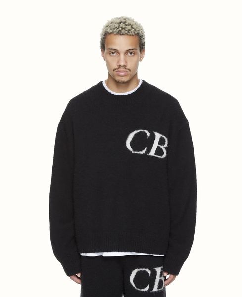 men's sweaters minimal letter logo jacquard loose crew neck sweater high street couple pullover grey black, White;black
men's sweaters minimal letter logo jacquard loose crew neck sweater high street couple pullover grey black, White;black