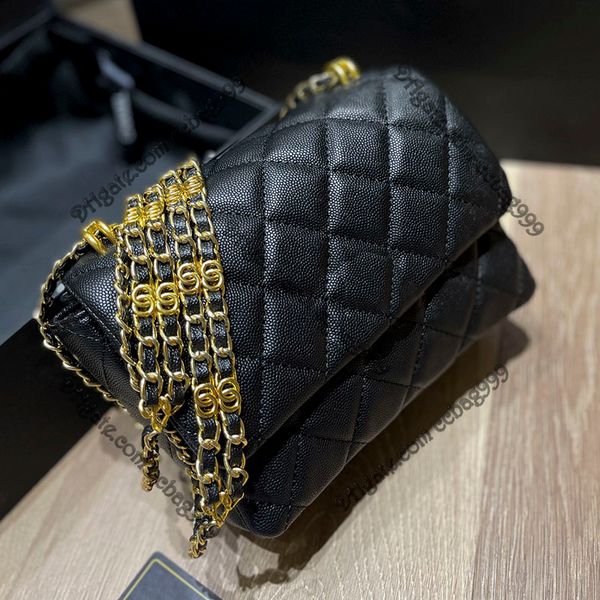 black caviar flap quilted messenger luxury bag grained calfskin diamond handbag designer bags gold metal hardware double chain totes shoulde
black caviar flap quilted messenger luxury bag grained calfskin diamond handbag designer bags gold metal hardware double chain totes shoulde