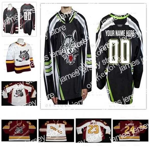 college hockey wears thr 40men chicago wolves young 23 bill sweatt 20 darren haydar 24 derek mackenzie hockey jersey stitched customized any, Black
college hockey wears thr 40men chicago wolves young 23 bill sweatt 20 darren haydar 24 derek mackenzie hockey jersey stitched customized any, Black