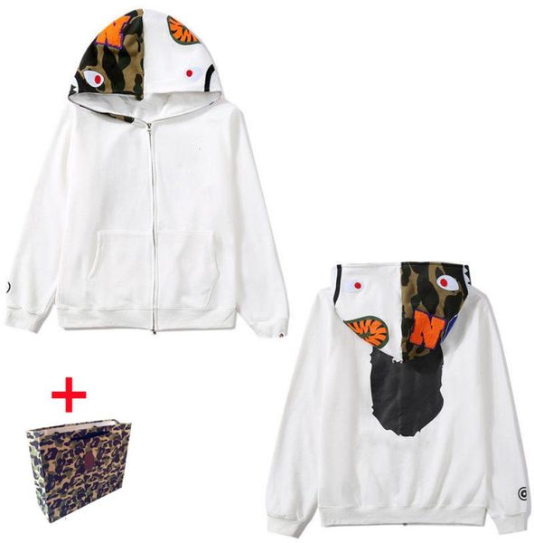 apes men039s hoodies women039s cardigan hooded jacket luminous camouflage star shark head sweatshirts m3xl bri8348293, Black
