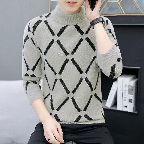 new men sweater autumn winter cotton knitted pullover for classic male slim bottoms casual fashion winter wool clothing, White;black
new men sweater autumn winter cotton knitted pullover for classic male slim bottoms casual fashion winter wool clothing, White;black