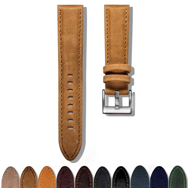 watch bands hemsut genuine leather watch bands bracelet quick release brown calf replacement watch strap for women men 18 20mm 22mm t221213, Black;brown
watch bands hemsut genuine leather watch bands bracelet quick release brown calf replacement watch strap for women men 18 20mm 22mm t221213, Black;brown